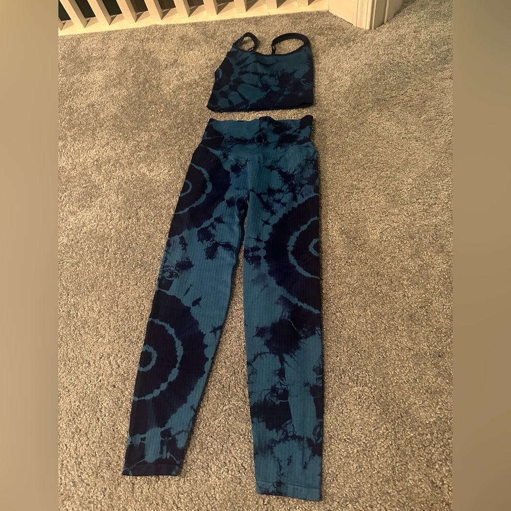 Blue Tie-Dye Women's activewear